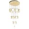 Cwi Lighting Olinda LED Integrated Satin Gold Chandelier 1606P33-37-602 - alternate 1